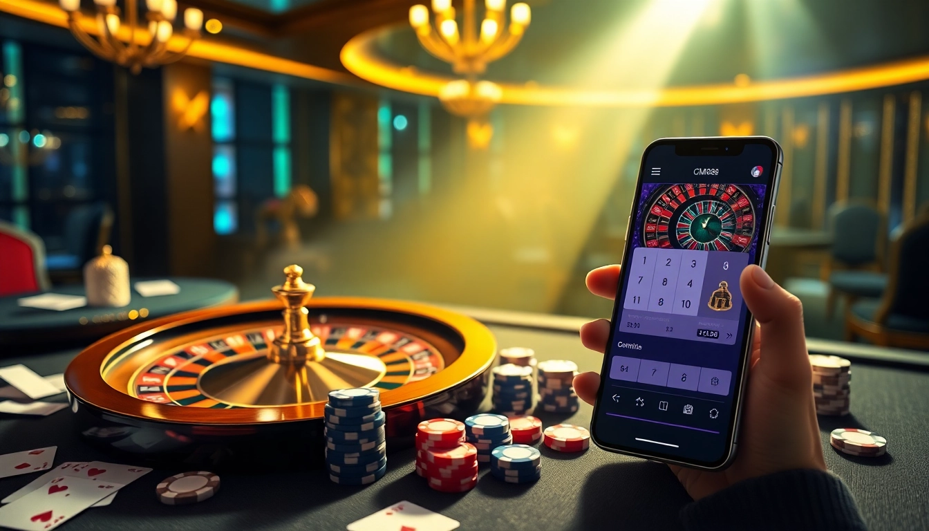 Experience thrilling gambling at CM88 with vibrant roulette and poker elements.
