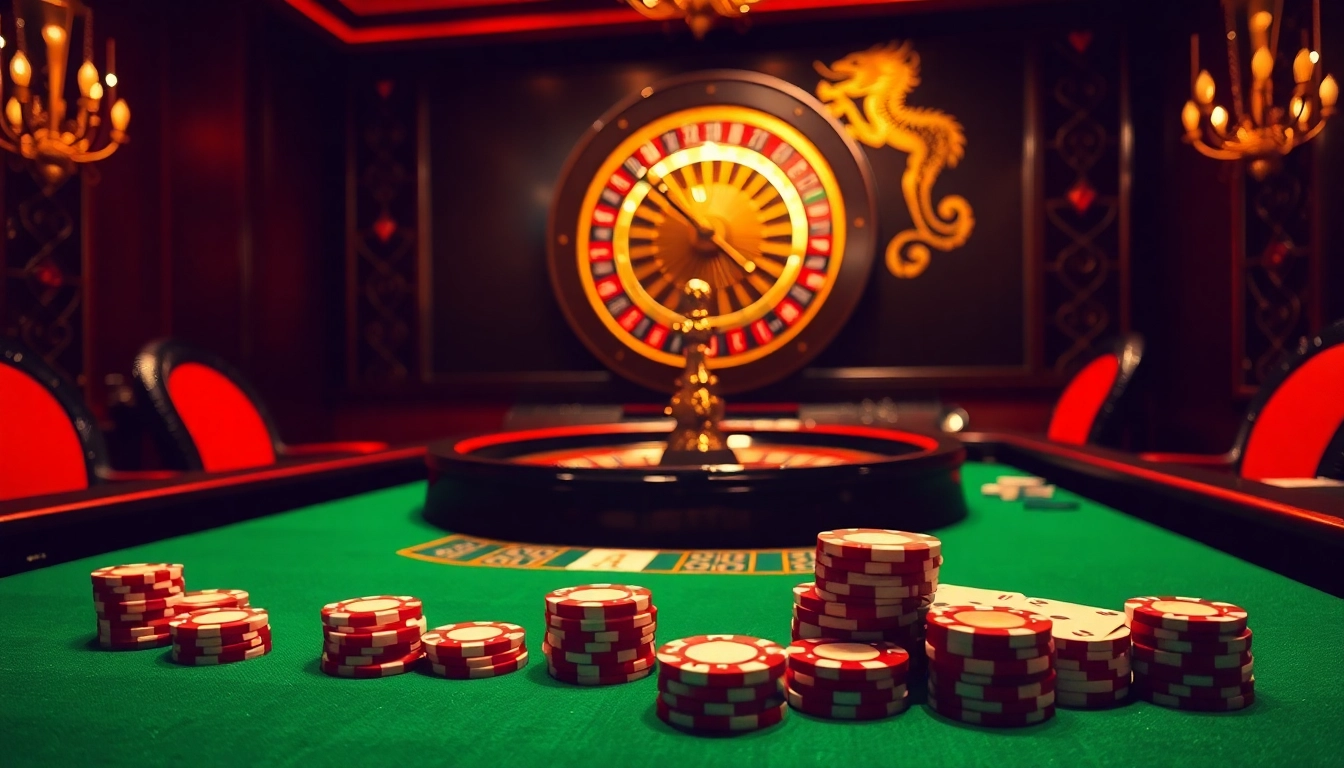 Engaging gamblers with strategic plays at a dynamic table featuring rồng bạch kim 777 motifs.